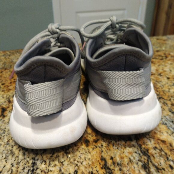 Adidas Womens Cloudfoam QT Flex DA9835 Gray Running Shoes Sneaker Size 8 - Picture 10 of 12